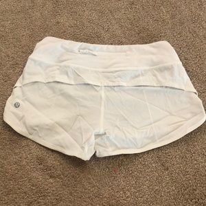 womens white lulu athletic shorts
